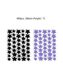 1120/840/560/280 Pcs Star Stickers, Back To School,Halloween & Christmas Decoration Stickers, Colorful Five-Pointed Star Stickers For Party, Holiday Photo Decoration, Face Decor Stickers (1 Sheet Per Color), For Decoration Only (Not For Makeup)2000/1400/160/80/40
