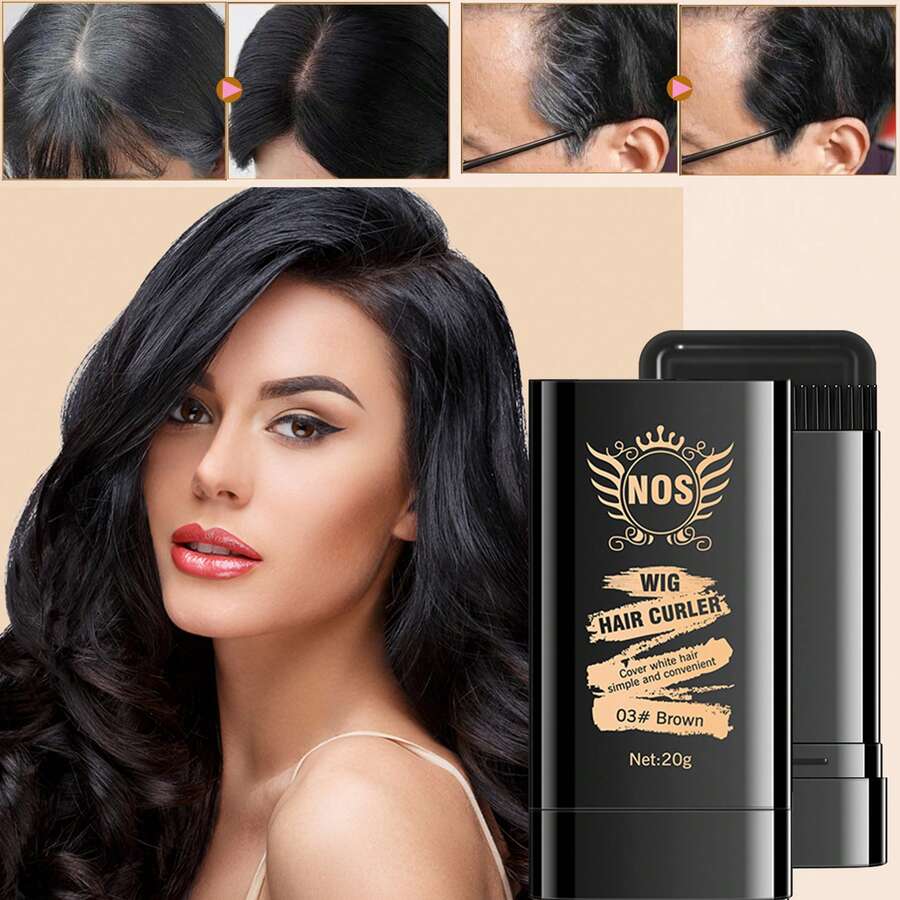 安全便捷的梳子染发剂，补染梳，防水防汗染发梳，便捷梳子染发剂，带梳子的染发剂，二合一染发梳，快速染黑/棕/黑棕 - 彩色 - 查看 1