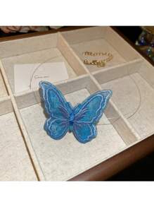 Andkiss 1pc Sweet Style Embroidered Butterfly Necklace