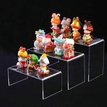 1 st Acrylic Multi-Tier Desktop Display Stand, mångsidigt förvaringsställ för figurer, leksaker, parfym, kosmetika - Genomskinlig - Visa 12
