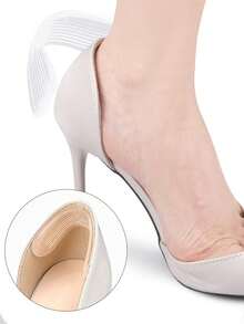 2/4/10pcs Women Half-Pad, Suitable For Sandals, High Heels In Summer, Washable & Reusable, Ice Cool Gel Material - Clear - View 2