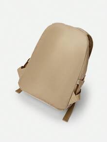 Balabala Kids' Backpack,  "H" Logo School Bag, Durable And Spacious For Boys And Girls - Light Khaki - View 5