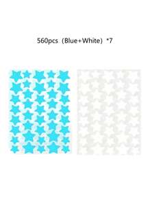 1120/840/560/280 Pcs Star Stickers, Back To School,Halloween & Christmas Decoration Stickers, Colorful Five-Pointed Star Stickers For Party, Holiday Photo Decoration, Face Decor Stickers (1 Sheet Per Color), For Decoration Only (Not For Makeup)2000/1400/160/80/40