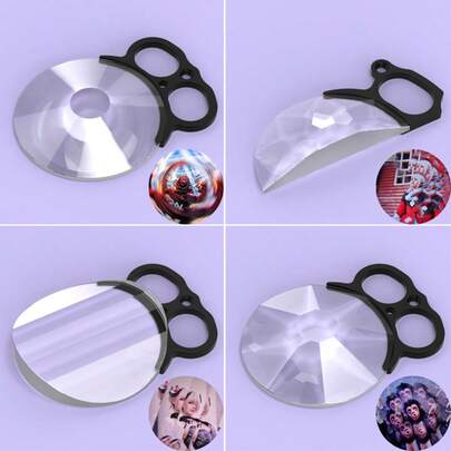  KnightX Kaleidoscope Glass Prism Lens Filter, Universal Camera & Smartphone Special Effects Photography Accessory, Durable Multi-Faceted Glass Filters For Creative Photos And Videos