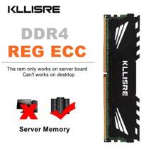 Kllisre DDR4 8GB 16GB 32GB 64GB REG ECC Server Memory PC4 1.2V 288Pin 2133 2400 2666 3200Mhz 2RX4 4RX4 Ram