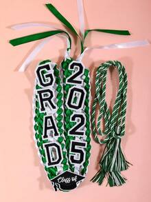 Collar de graduación de fibra de poliéster ligero - Corona de cinta de graduación de doble capa - Cordón de honor - Multicolor - Ver 11