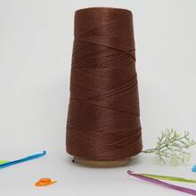 Queen Thick Polypropylene Crochet Thread Box Braids, Braids, Handmade Work 500 Meters - 菸草 - 查看 1