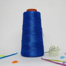 Queen Thick Polypropylene Crochet Thread Box Braids, Braids, Handmade Work 500 Meters - 藏蓝色 - 查看 1