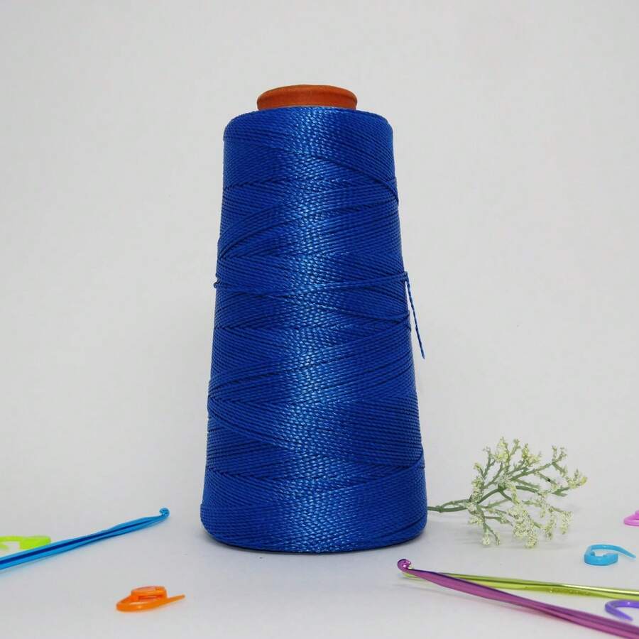 Queen Thick Polypropylene Crochet Thread Box Braids, Braids, Handmade Work 500 Meters - 藏蓝色 - 查看 1