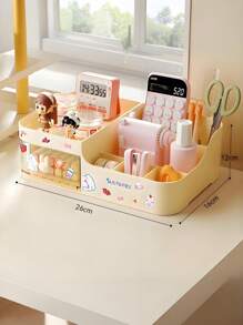 Drawer Style Makeup Storage Box, Tabletop Organizer For Cosmetics, Lipsticks, Skincare, Brushes. Suitable For Bathroom, Living Room, Bedroom, Office. Holds Remote Controls, Toothpicks, Chargers, Phone Cases And Saves Space.,For Holiday Beach, Bathroom Collection, Bedroom Collection, Large Capacity