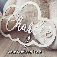 1 Stück personalisiertes Holz-Wolkenförmiges Namensschild, süße Wolken Dekoration für das Schlafzimmer, elegantes Schriftdesign, Heimdekoration, geeignet als personalisiertes Geschenk für wichtige Freunde, multifunktional, langanhaltend, dekorativ, wiederverwendbar, exquisit, stilvolle, hochwertige, farbige, moderne, individuelle, einzigartige, ideale Geschenke für ihn, ideale Geschenke für sie, Freund, Vater, Freundin, Mutter, Familie, Freunde, Teeraum, Zuhause, Garten, Büro, für Jahrestage, für Valentinstag, für Muttertag, für Geburtstage, für Vatertag, für Abschluss, für Hochzeiten, für Einweihung, Heimdekoration, personalisierte Handwerkskunst, Heim-Refresh