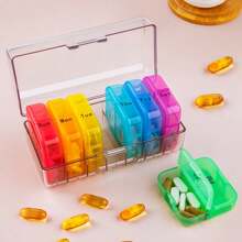 Portable PP Medicine Box Colorful Plastic Travel Emergency Medical Storage Packaging Case Health Medicine Organizer