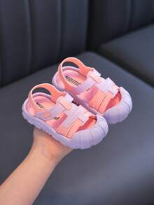 1 Pair Kids Sports Sandals, Summer Boys/Girls Anti-Slip Soft Bottom Two-Tone Toddler Beach/Water/Outdoor Play Shoes