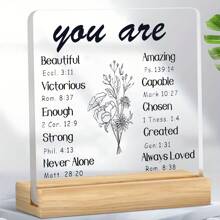 1 Piece, Religious Catholic Spiritual Gifts, Acrylic Creative Desktop Decorations, Multi-Functional Living Room And Office Decorations, Suitable For Christian Women Birthday Gifts, Mother's Day Gifts, Christmas Gifts