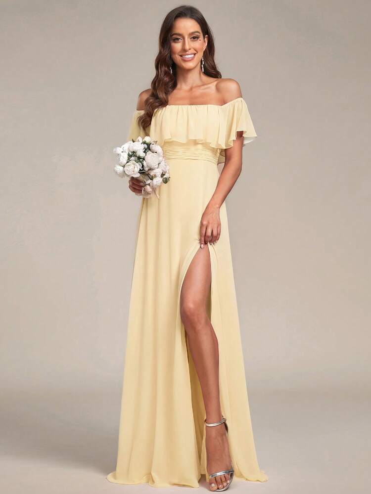 cream yellow bridesmaid dresses Yellow Bridesmaid Dresses | Pale & Pastel Yellow Dresses