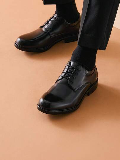 Zapatos Oxford de vestir para hombre, zapatos formales clásicos con cordones