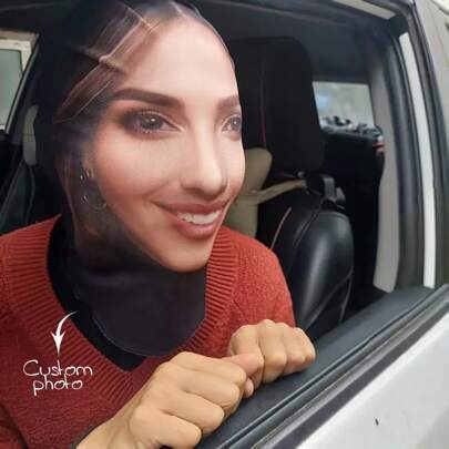 1pc, Custom Full Face Mask, Custom Photo, Unisex For Everyone, Outdoor Sports & Party Clothing Accessories, Perfect For Role Play, Party, Stage Show, Outdoor Sports, Unique Novelty Headwear, Ideal Valentine's Day Gifts, New Year Gifts For Funny Celebrities, Polyester,Multi-Functional,Durable,Ornamental,Reusable,Exquisite,Stylish,High-Quality,Colorful,Modern,Custom,Personalized,Unique,Ideal Gifts For Him,Ideal Gifts For Her,Boyfriend,Dad,Girlfriend,Mom,Family,Friends