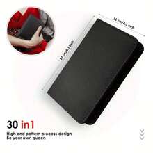 SUNTY Manicure Set 30 In 1 Nail Clipper Set Nail Kit For Women Men Stainless Steel Manicure Kit Professional With Travel Case, Daily Foot And Nail Care Products, Nail Clippers For Men And Beauty Tool Portable Set,With Luxurious Travel Case - màu đen - Xem 2