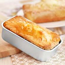 1/2/4pcs Aluminum Cake Baking Mold, Mini Bread Baking Mold, Small Cheesecake Box, Baking Tools, Rectangular Toast Box, High Temperature Resistant And Easy To Clean, Suitable For Making Cheesecake, Brownie And Bread, Perfect For Cheesecake, Brownie, Family Meal And Holiday Baking Tools, Family Dinner And Holiday Baking, Snack Baking Tools
