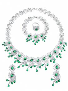 Set de 1 juego de 5 piezas de joyería de lujo con cubic zirconia, collar, aretes, pulsera, anillo con diseño de flor para mujeres, para ocasiones especiales