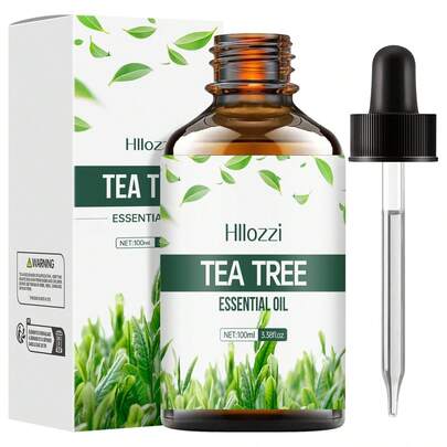 Hllozzi 30ml/100ml 多规格茶树精油，香味持久，营造氛围，便携，适用于身体、手部、面部，可与香薰扩散器/扩散棒/扩散石一起使用，适用于家庭、汽车、旅行、户外，是节日的理想礼物
