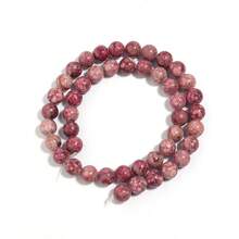 1 件天然红色毕加索碧玉石珠，混合尺寸 4/6/8/10/12 毫米，时尚休闲复古风格，适用于手工珠宝手链项链、DIY 工艺用品、吊坠和手机/钥匙扣 - 紅色 - 查看 8