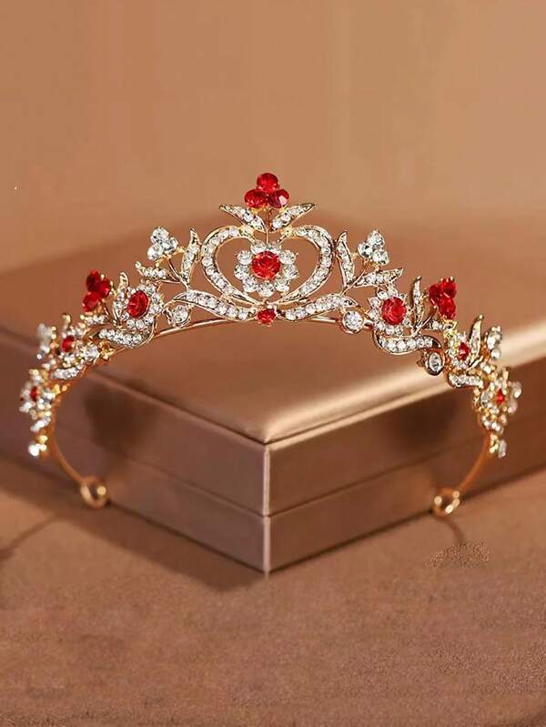 Copricapo stile barocco con strass, adatto per feste di compleanno e feste in maschera, copricapo da regina esclusivo - copricapo da sposa