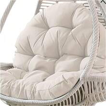 Swing Chair -Hanging Patio Basket Back Pads Recliner Rocking Chair Rattan Garden Sofa Thick Seat Cushion (Color : Grey) (Grey) - 1 - Ver 7