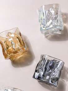 2pcs Twist Glass Cup, Summer Highly Attractive Glass Cup, Beer Cup, Twisted Deformed Cup, Water Cup, Summer Cool Cup, Back To School Supplies