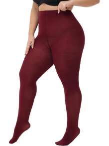Große Größen Strumpfhosen für Frauen, ultra weich 80D halbtransparente Strumpfhosen dehnbar Größe 1XL - 4XL