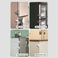 1pc Grey Fridge Child Lock, Anti-Open Clasp Lock Suitable For Refrigerator, Freezer Door That Won't Close Tightly, Independent Packaging