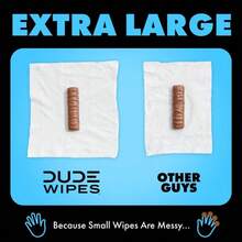 DUDE Wipes Unscented XL Flushable Wipes, 6 Flip-Top Packs Case, 48 Wipes Per Pack, 288  Aloe Vera - 1 - View 8