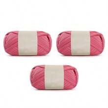 Hilo de trapo para tejer a ganchillo zapatillas, bolsas, cestas, alfombras - Suministros para manualidades DIY, 100g/ovillo o 300g/paquete - Multicolor - Ver 14