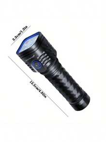 2pcs New Product In 2025, Brand New Aluminum Alloy High Lumen Flashlight, 4 LED Lamp Beads, Type-C Charging, For Outdoor Sports, Powerful Handheld Flashlight, Very Suitable For Emergencies, Outdoor Adventures,2500mAh