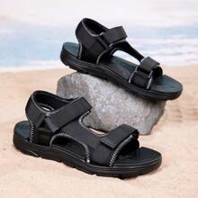 Nouveaux sandales décontractées d'été pour hommes, chaussures de plage légères et respirantes en EVA, style mode large
