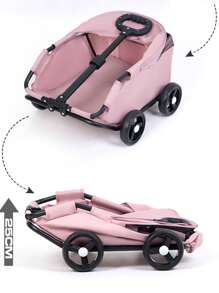 1 Stück kleiner Haustier-Kinderwagen, Hund Katze Tragetasche Kinderwagen, leicht und faltbar für den Außenbereich