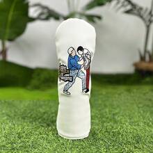 1 szt. Podwójny pokrowiec na główkę kija golfowego i stylowy pokrowiec na kij golfowy, odpowiedni dla entuzjastów aktywności na świeżym powietrzu, wykonany z materiałów wodoodpornych, zapewniający najlepszą ochronę Twojego kija golfowego - Wielokolorowe - Zobacz 5