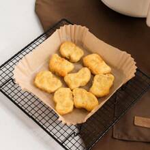 Square Air Fryer Liner Paper, 50/100 Pcs Oil-Proof, Non-Stick And Heat-Resistant Paper Towels, Suitable For Oil-Absorbing Pad Paper For Air Fryers With 2-3 Gallon Capacity