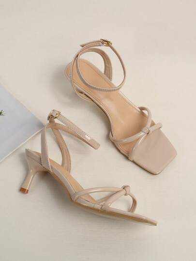 Giày sandal cao gót, thời trang, thanh lịch và gợi cảm dành cho nữ, giày cao gót quai mảnh mùa hè, gót nhọn.