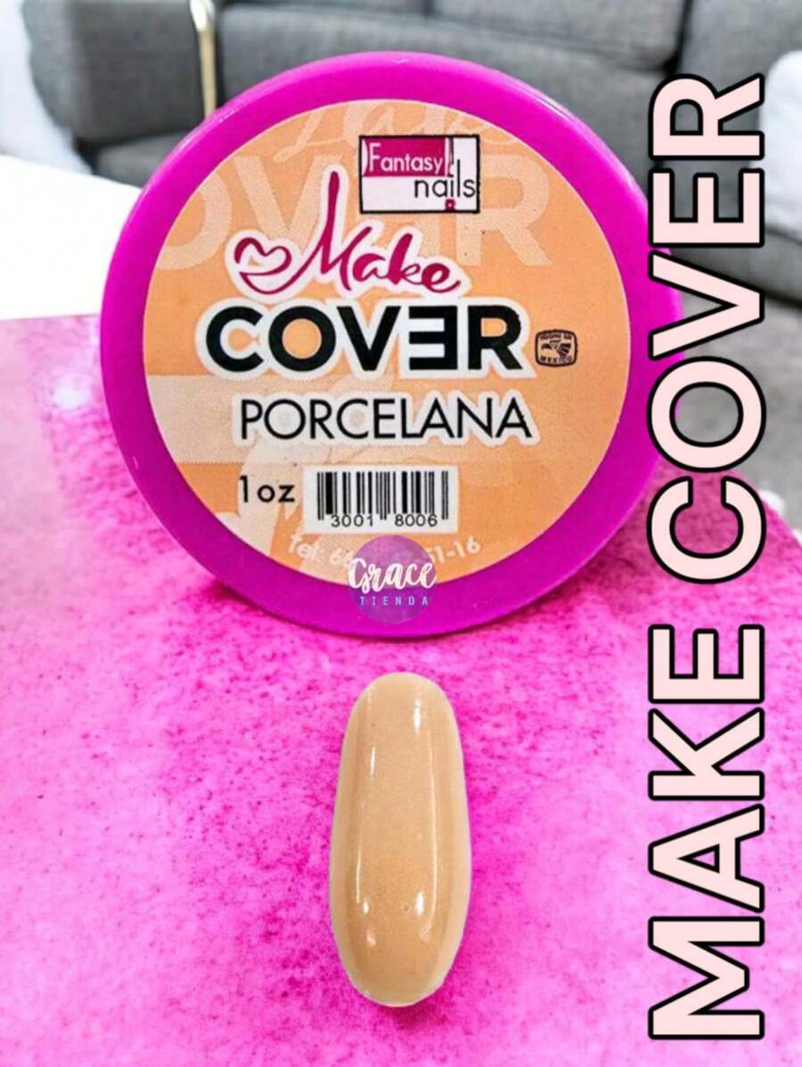 Acrylic Powder Make Cover 1 Ounce PORCELANA Fantasy Nails For Application Of Sculptural And Acrylic Nails Professional Use - Light Beige - View 1