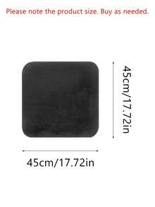 1pc Multi-Color Plush Car Seat Cushion, Short Plush Warm Seat Pad Without Backrest For Winter - one-size - View 2