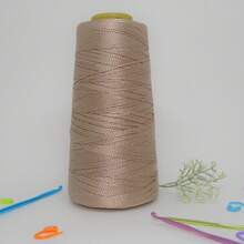 Queen Thick Polypropylene Crochet Thread Box Braids, Braids, Handmade Work 500 Meters - 米色 - 查看 1