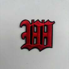 1 Pièce Optionnelle Alphabet Noir Edge Patch Brodé, Fer Sur/insignes, Vêtements Et Accessoires Décoration