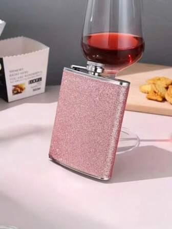 1 件不锈钢女士醒酒瓶，适用于威士忌、白酒、饮料，适合旅行、野餐、节日，是旅行爱好者的理想礼物