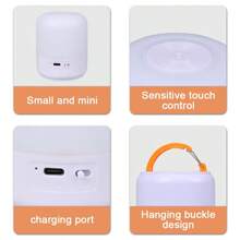 Powerful Camping Desk Light Type-C Rechargeable Led Hug Tent Lantern Built In 18650 1200mah Battery Emergency Flashlight Outdoor Camping Supllies Room Decor Lamp