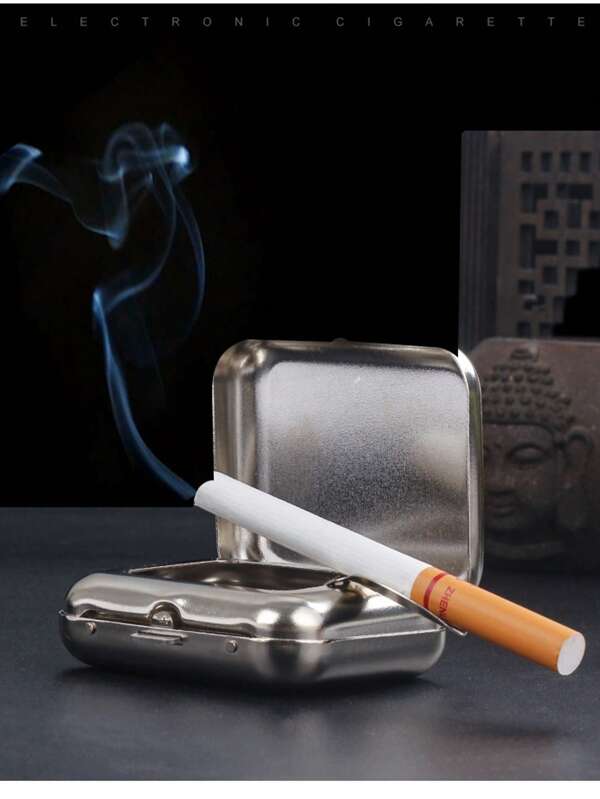 1pc Stainless Steel Large Ashtray