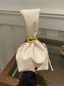 Bolso de farol elegante y versátil de diseño de moda, bolso pequeño para mujer. Bolso de tote de estilo alto, bolso elegante para commuter