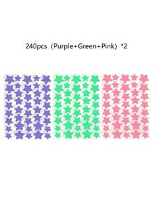 1120/840/560/280 Pcs Star Stickers, Back To School,Halloween & Christmas Decoration Stickers, Colorful Five-Pointed Star Stickers For Party, Holiday Photo Decoration, Face Decor Stickers (1 Sheet Per Color), For Decoration Only (Not For Makeup)2000/1400/160/80/40