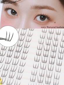 80 Pcs Clusters D Curl Eyelashes, Korean Girl Group Lashes, Reusable & Long-Lasting, Japanese Makeup Thick And Natural Look, Wispy Eyelash Extensions, Gift For Women & Girls, Individual Lashes, Comfortable To Wear Without Irritationlash Clusters,Eyelash Clusters,Individual Eyelashes,Lashes,Fake Lashes - D - View 3