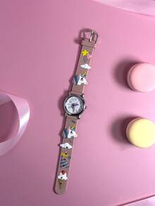 1pc Children's Fashion Unicorn Pattern Quartz Watch For Teenager, Suitable As Gift For Kids - Tells Time - Multicolor - View 6